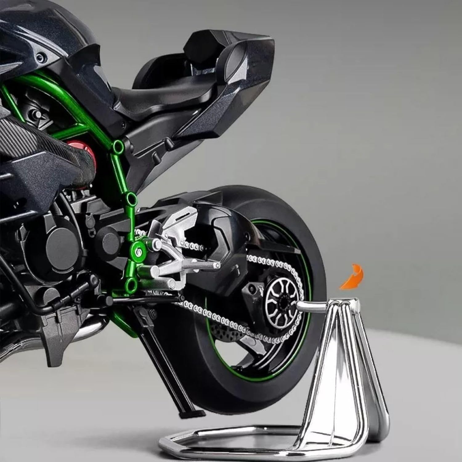 DAGIJIRD Simulation Alloy Motorcycle Model 1:9 H2R Motorcycle Model
