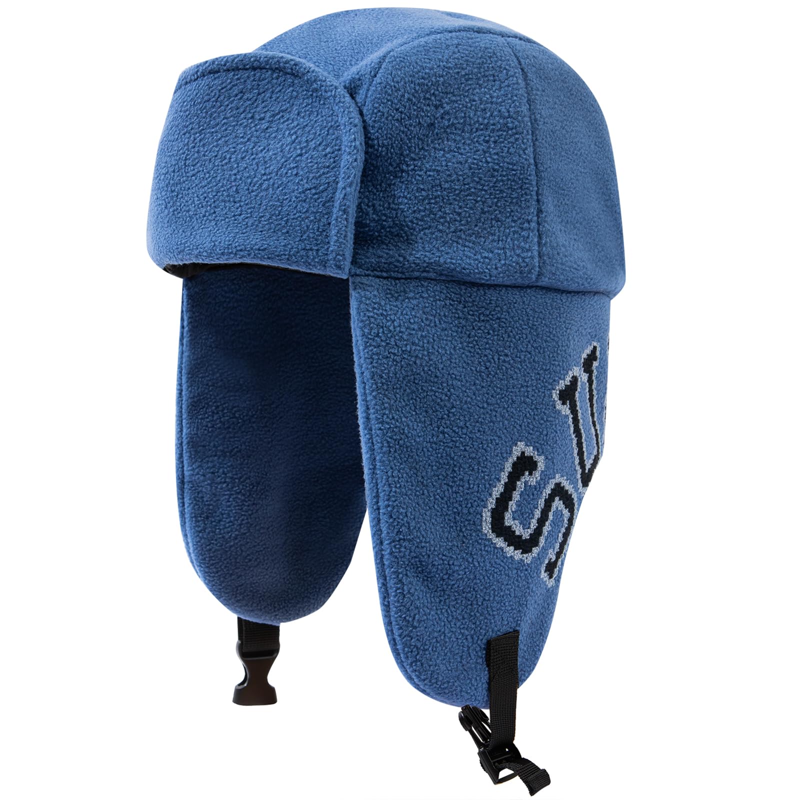 Cappello Invernale, Cappello da Cacciatore in Pile, Cappello Aviatore Caldo, Cappelli Invernali con paraorecchie, Russo(PL2402Blue)