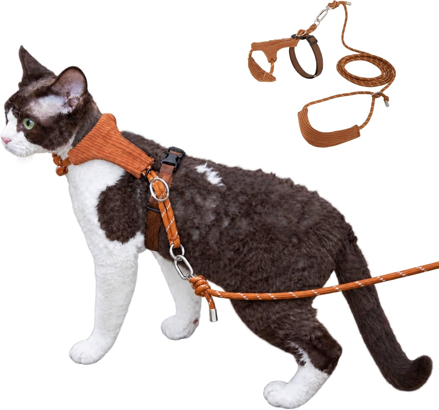 Cat Harness and Leash Set, Escape Proof H-Style Cat Harnesses