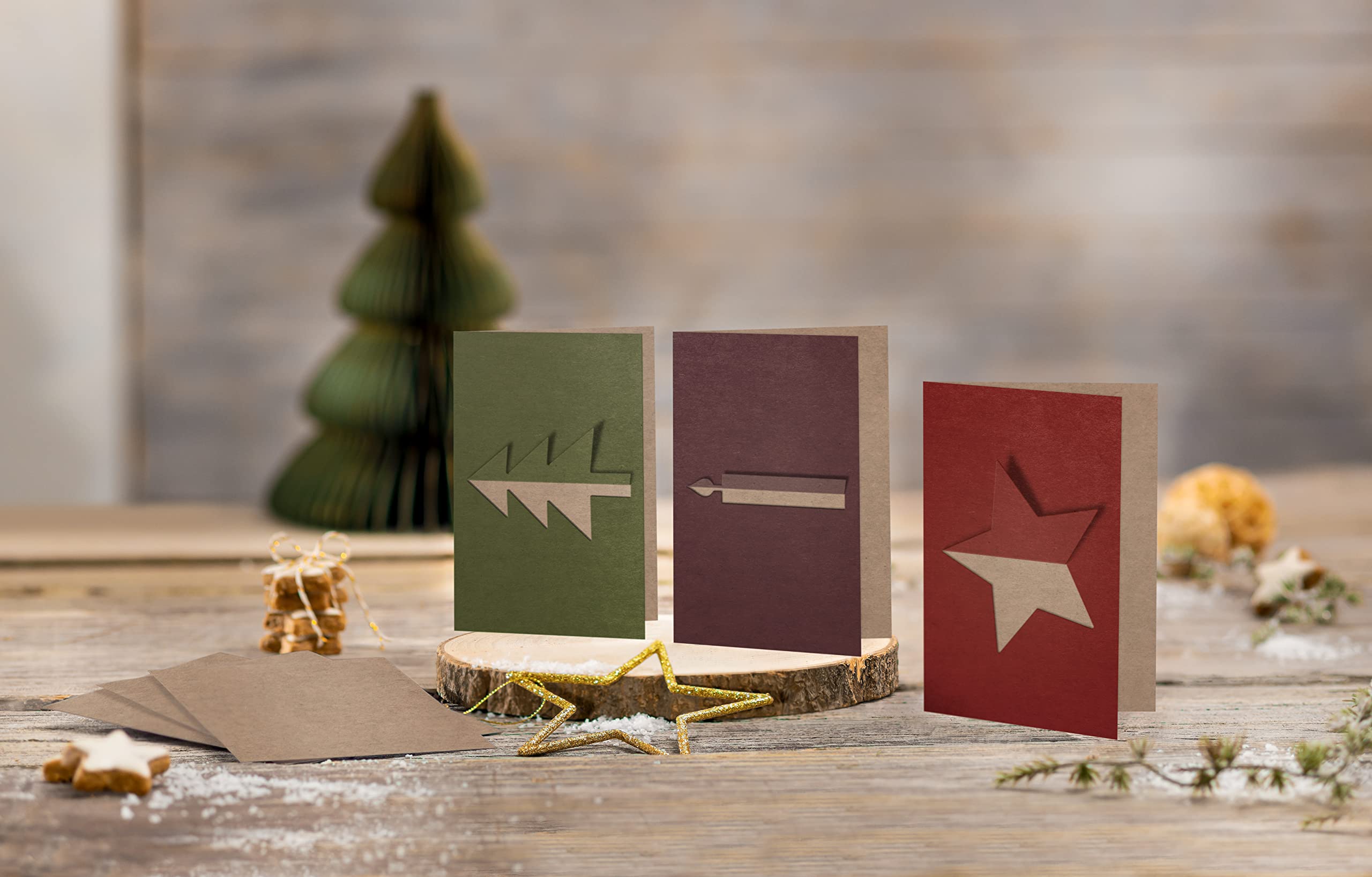 SIGEL DS083 Set De Cartes De Noël "Cut-out Style", A6