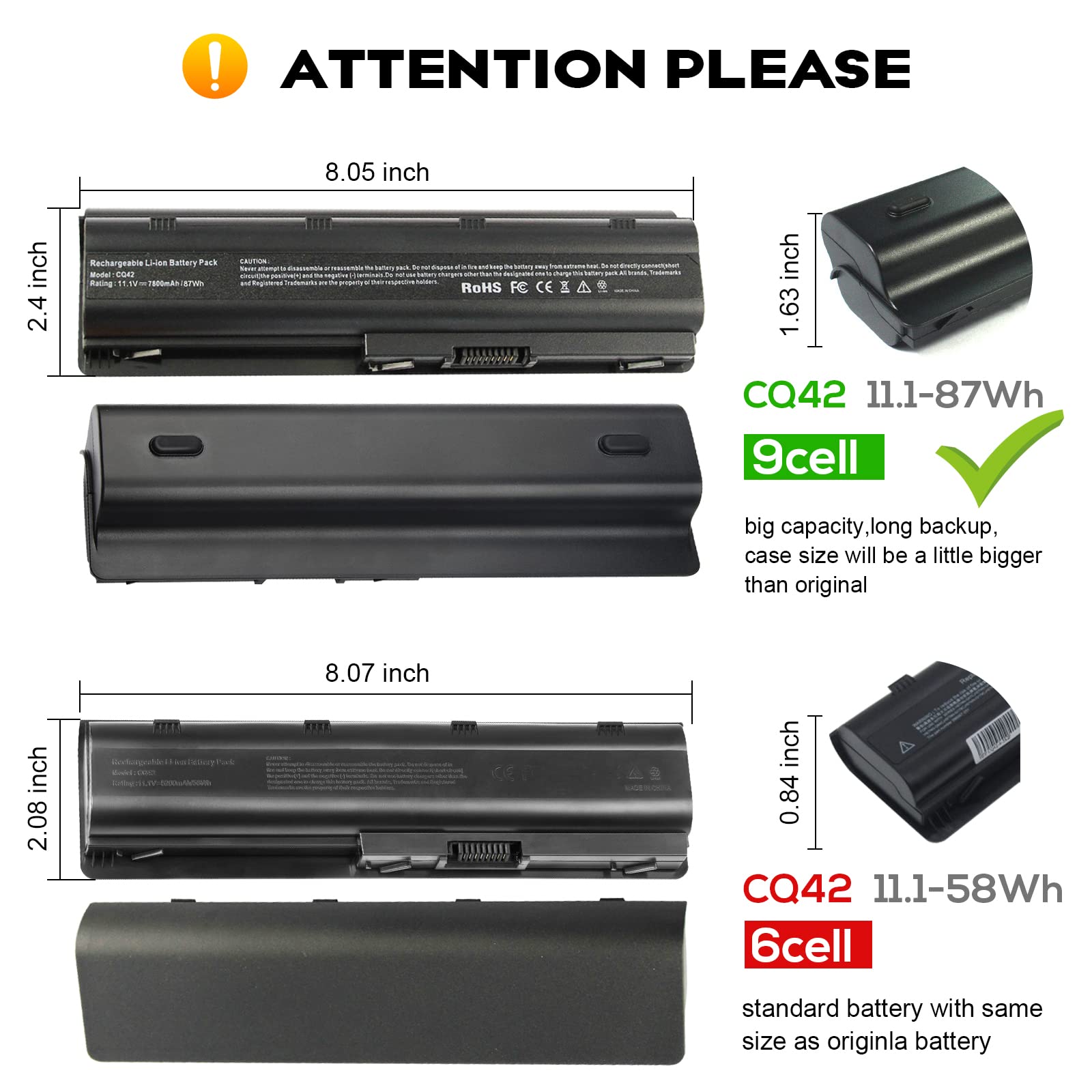 ASUNCELL 7800mAh 9 Celdas MU06 MU09 Batería 593553-001 593554-001 para HP Pavilion G4 G6 G7 G62 593550-001 CQ32 CQ42 CQ62 CQ72 CQ43 CQ430 DM4-3000 DV5-2000 DV6-3000 DV6-6000 DV7-4000 DV7-6000