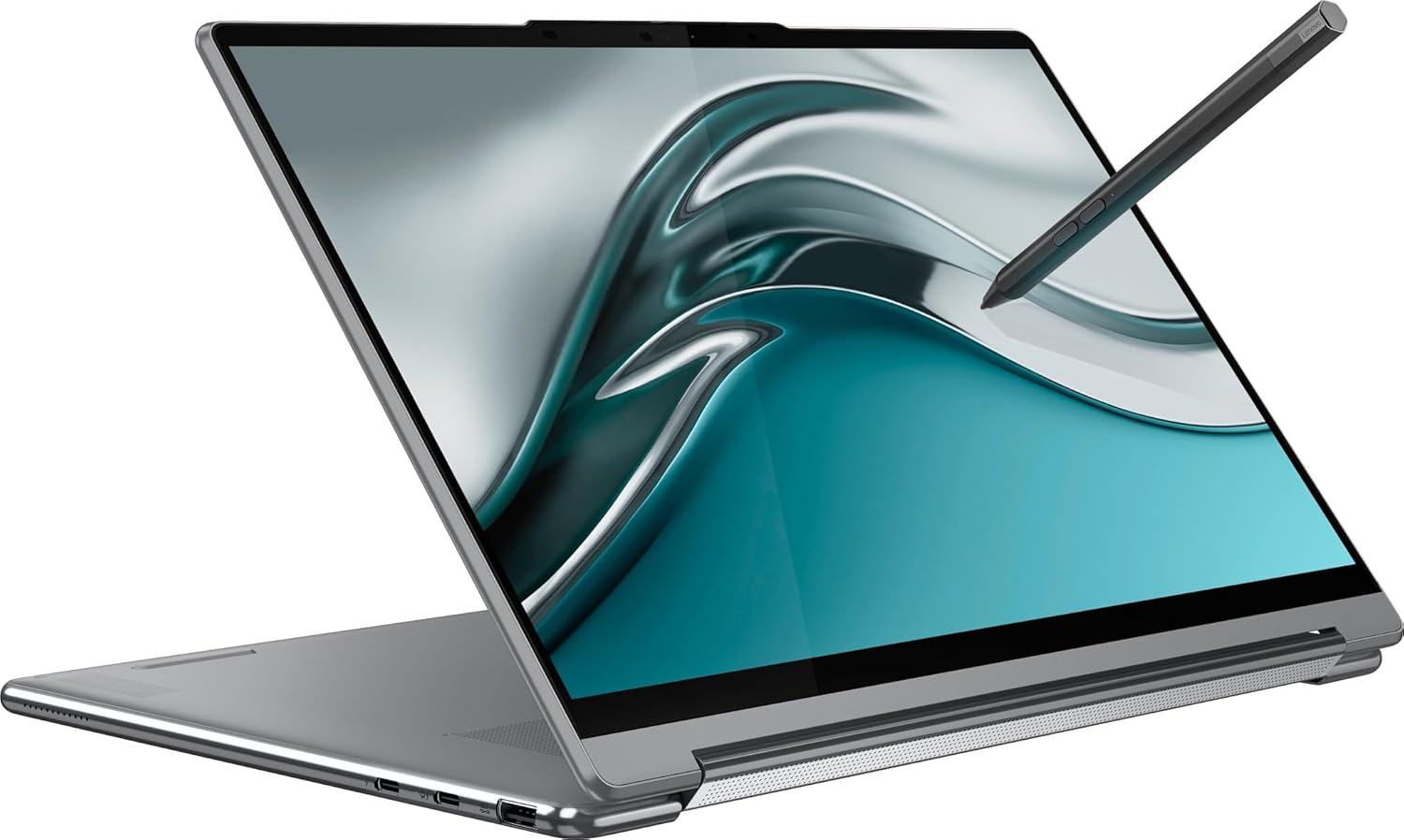 Lenovo Yoga 9i 2-in-1 Business Laptop (14" FHD+ Touchscreen, Intel Core i7-1260P, 16GB DDR5 RAM, 1TB SSD, Active Pen) Backlit Keyboard, Fingerprint, FHD IR Webcam, 2X Thunderbolt 4, Win 11 Pro, Grey