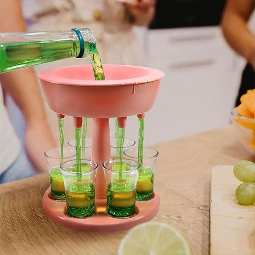 Miniatura 4 de Dispensador de vasos de chupito de acrílico, controles giratorios de 2, 3, 4, 5, 6 dispensador de vasos de chupito y soporte para beber líquidos