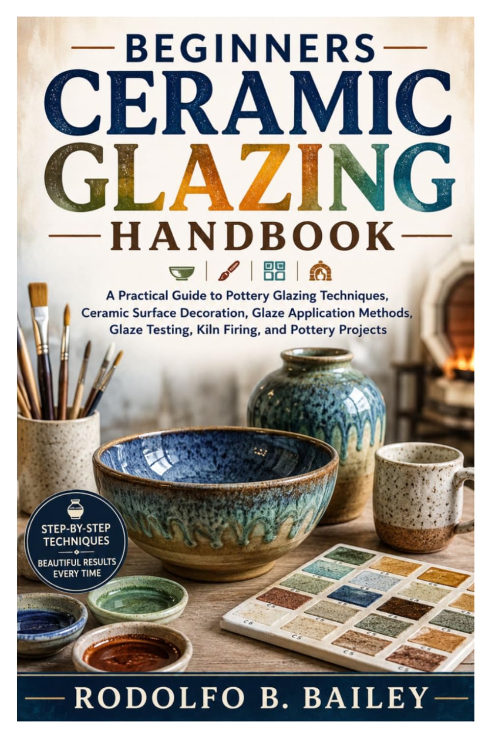 Beginners ceramic glazing Handbook: A Practical Guide to Pottery Glazing Techniques, Ceramic Surface Decoration, Glaze Application Methods, Glaze Testing, Kiln Firing, and Pottery Projects