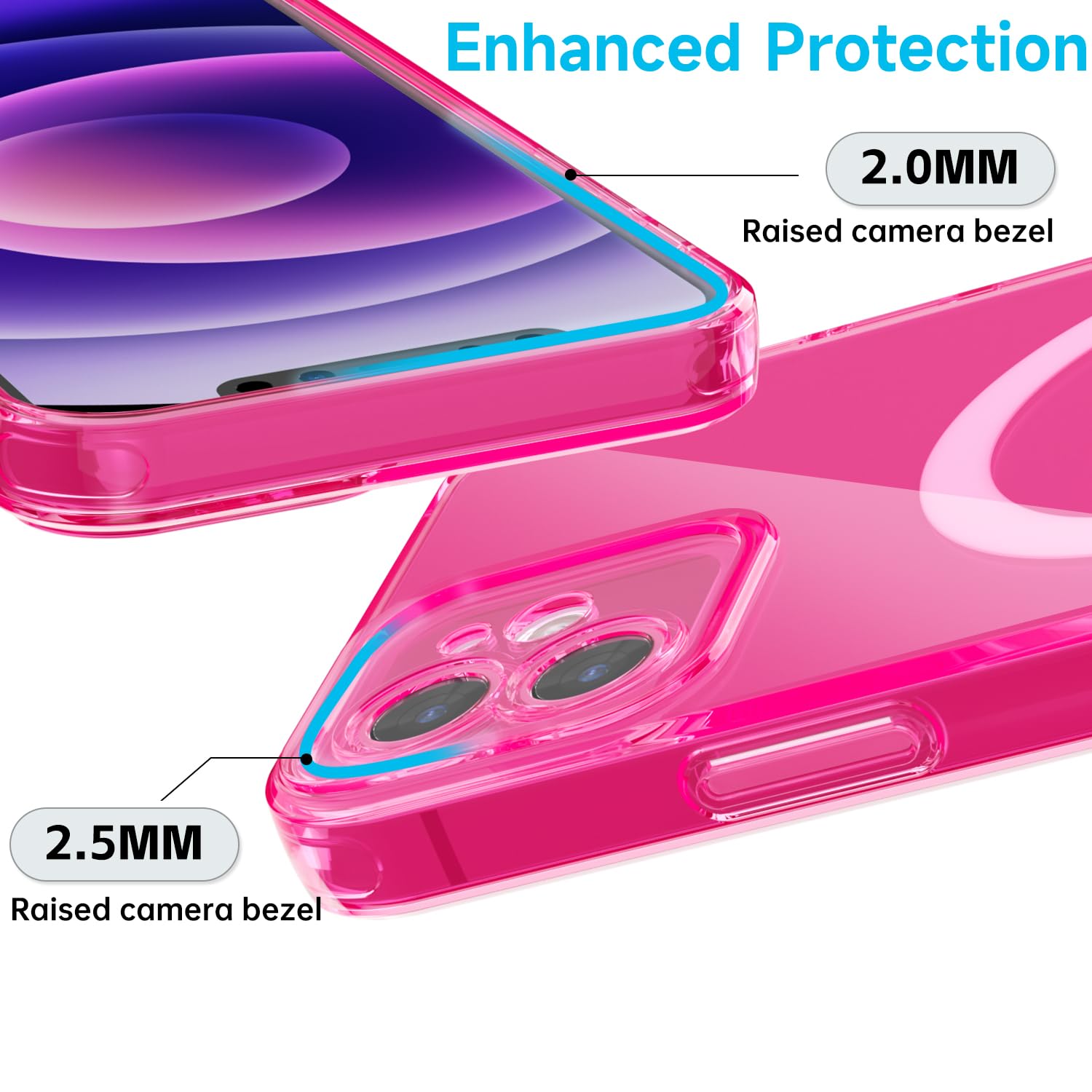 Svanove IPhone 12 Mini Hülle In Rosa – Glitzer-Design Mit Militärischem Sturzschutz