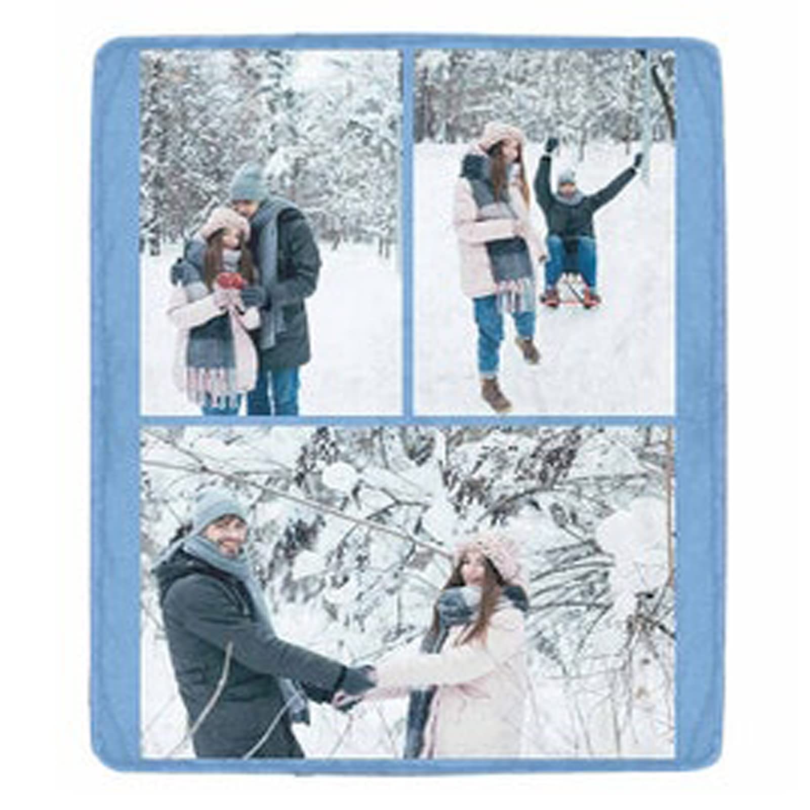 Couverture personnalisee cadeau pour amoureux avec vos souvenirs