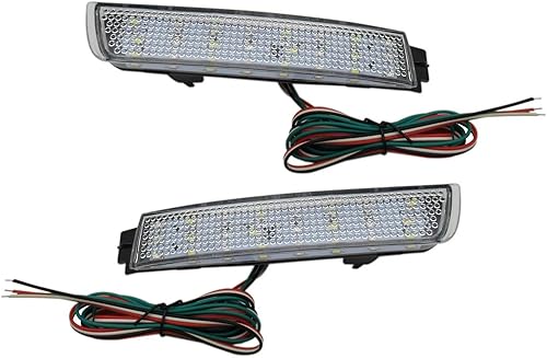 XIAMI Tira de luces LED negras para parachoques delantero para Infiniti G35 Coupé 2003-2007