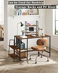 DRM Industrial 4-Tier Leaning Ladder Shelf: 2-in-1 Space-Saving Storage Rack & Rustic Bookshelf for Living Room, Bedroom, Kitchen, Office | Compact Design with Metal Frame & Adjustable Wood Shelves