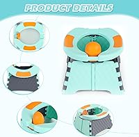 Vista 3 de Asiento de entrenamiento de bacinica portátil para niño para viajes, silla de entrenamiento de bacinica para niños con bolsa de viaje, bacinica
