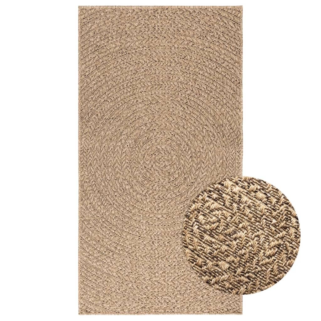 Tapis aspect jute 80x150 cm facile d'entretien et très durable