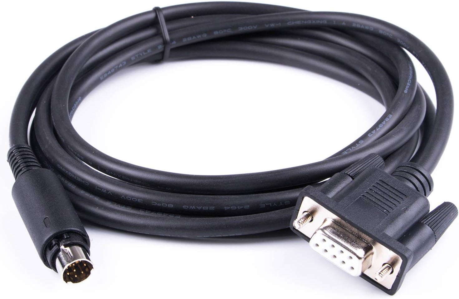 SuamdoenPLC Programming Cable 1761-cbl-pm02 Pinout to Mini 8p Din Male to DB9 Female Cable Without Driver
