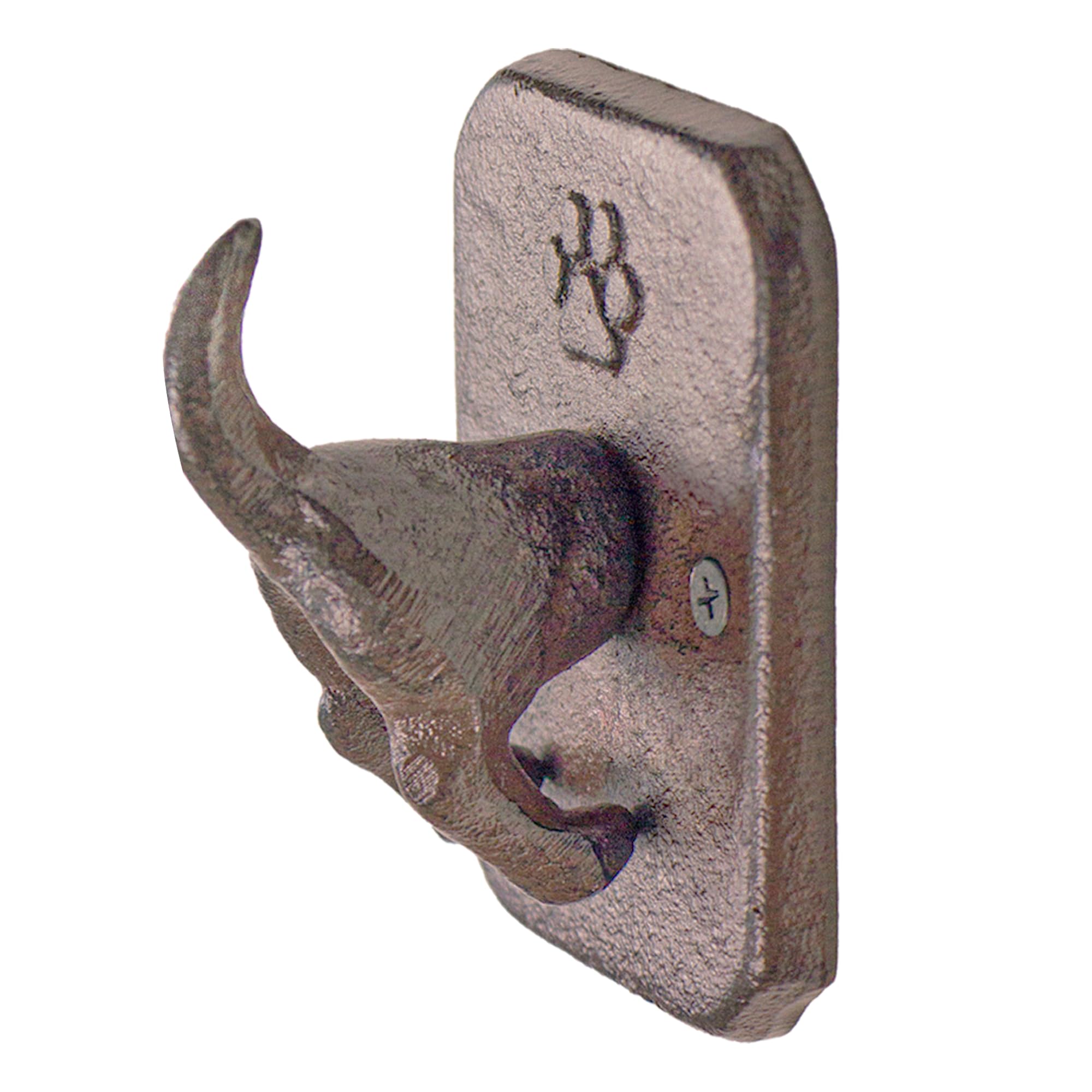 Tapeera 1 Pack Cast Iron Dog Leash Holder for Wall - Dog Butt Hooks Organizer - Heavy Duty Wall Hooks For Keys, Coat, Harness, Hat, Bag, Towel - Rustic Decorative Pet Leash Hook - Gifts for Pet Lovers