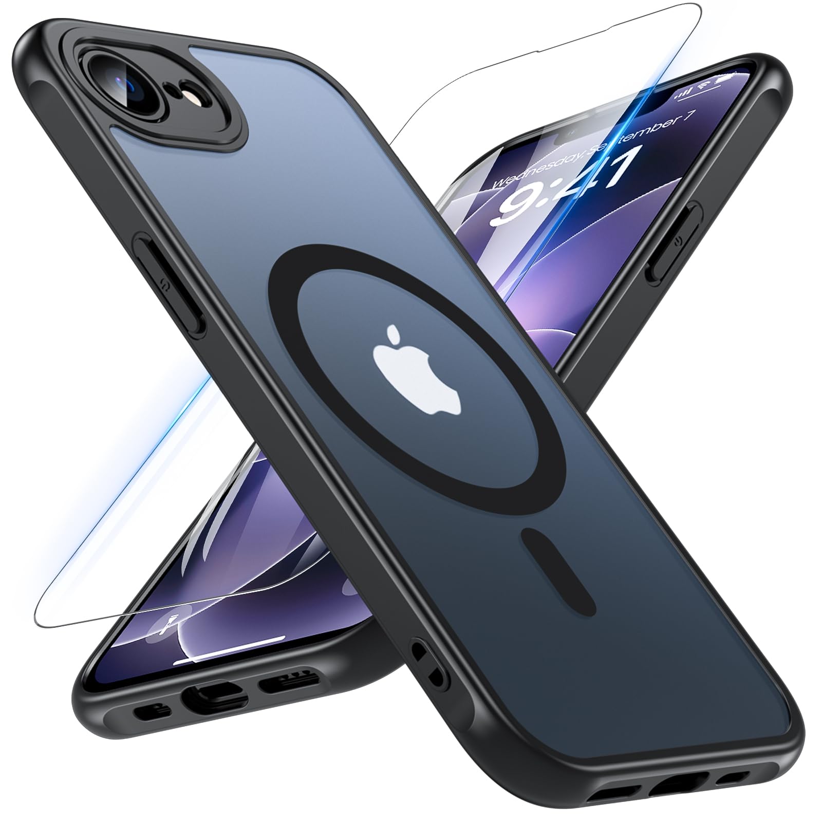 Amazon.co.jp: OWKEY iPhone 17e ケース 【ガラスフィルム付き
