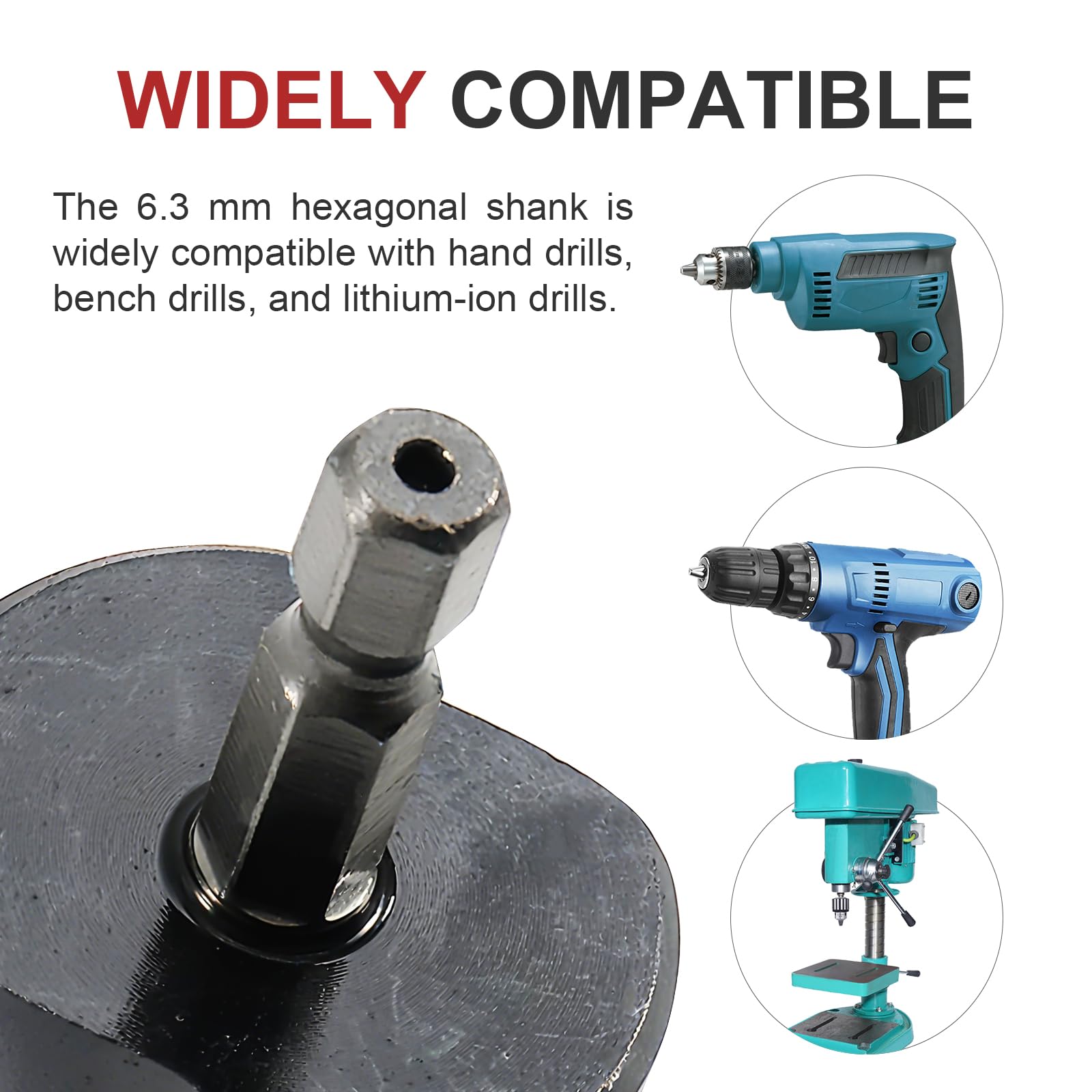 Broca Escalonada para Metal Ø 4-32mm, HSS M42 Broca Conica TiAlN Cobalto, con Vástago Hexagonal, Profesional 15 Pasos Doble Espiral Brocas para Acero Inoxidable, Metal Duro, Madera, Plástico