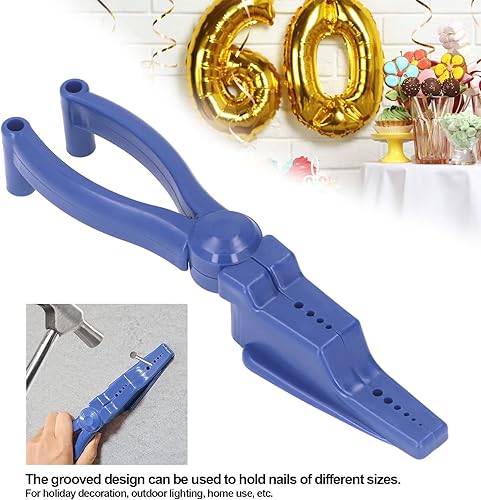 Miniatura 2 de Soporte de uñas portátil para clavos, alicates para martillar, clavar, soporte para martillar, protector de dedos ABS, guía protectora de uñas para