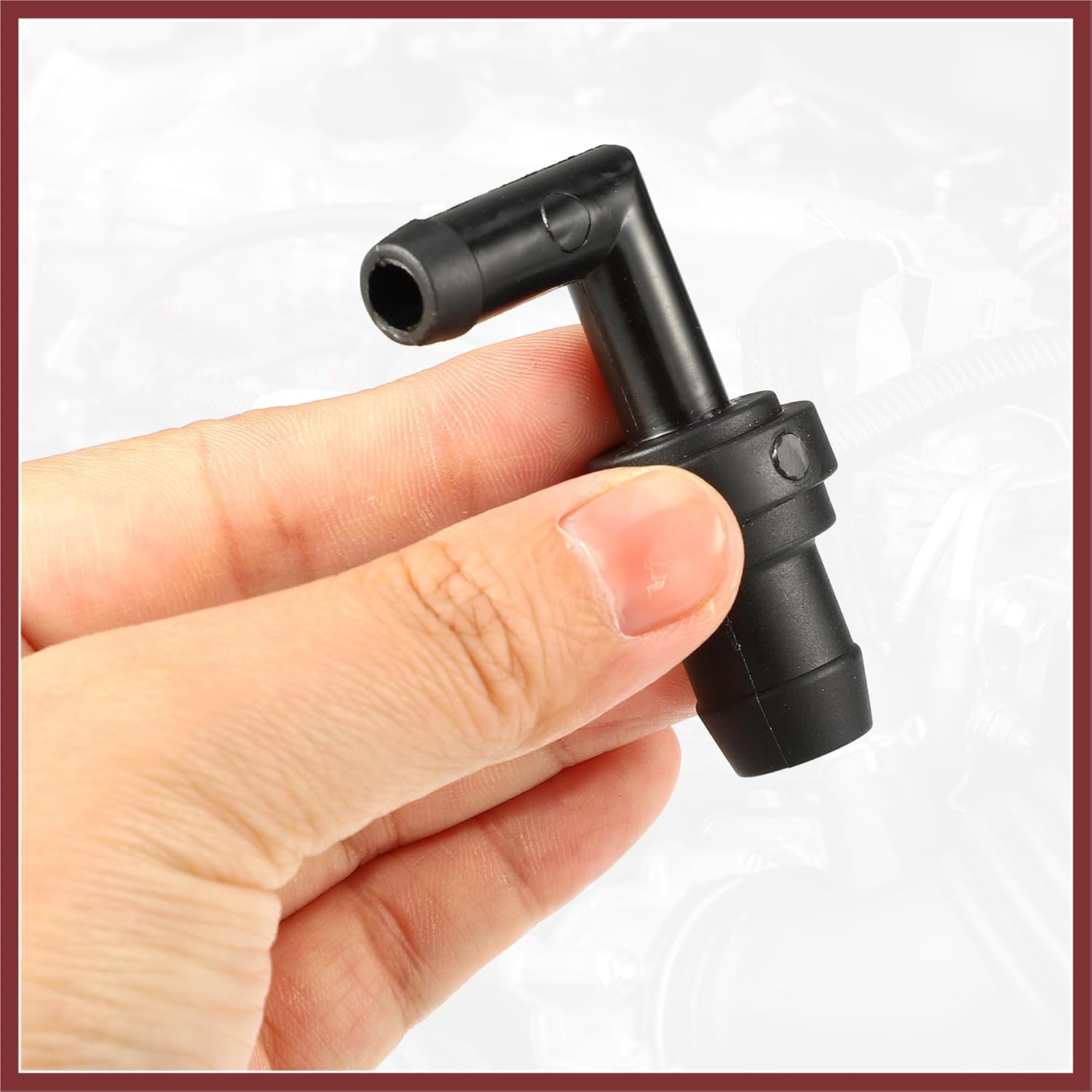 1 Set PCV Valve Grommet Kit Exhaust Positive Crankcase Ventilation Valve Fittings for Mazda Miata 1.8L 1999-2000 No.B54113890A/E30113338A Black Replace Parts