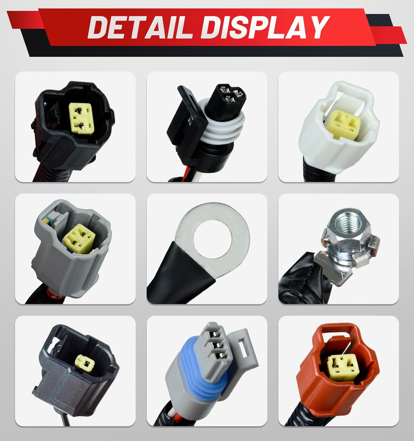 Upgraded Engines Wiring Harness Compatible with Ford F250 F350 F450 F550 Super Duty Excursion Diesel 2000 2001 7.3L Replace YC3Z12B637BA YC3Z-12B637-BA