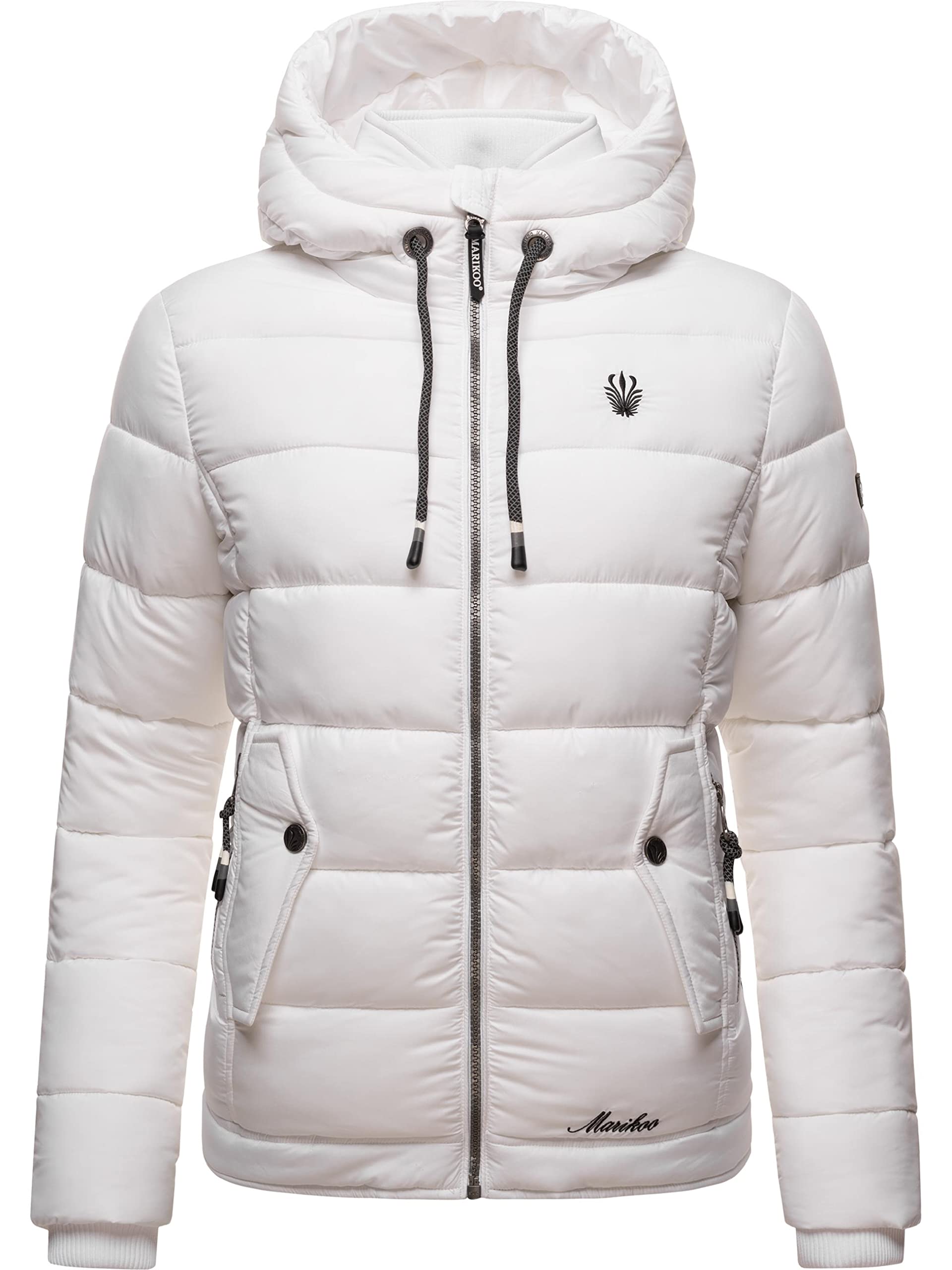 MARIKOO Damen warme Winter Steppjacke mit Kapuze Taisaa Prc XS-3XL