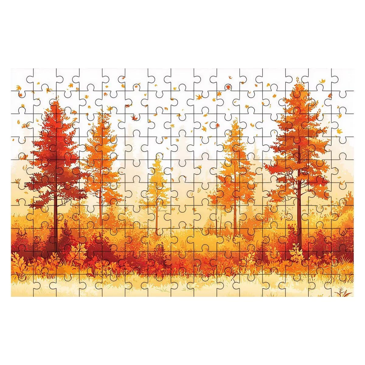 Jesienne puzzle 5000 sztuk, puzzle drzewo, drewniane puzzle zabawne wyzwania kreatywna rozrywka, klasyczne puzzle zabawa opakowanie wysokiej jakości, pomysł na prezent dla kobiet, 156 x 105 cm -2106