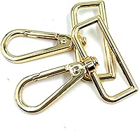 Vista 8 de 10 piezas de 1.5" (38 mm) de diámetro interior anillo D hebilla equipaje hebilla langosta garra giratoria