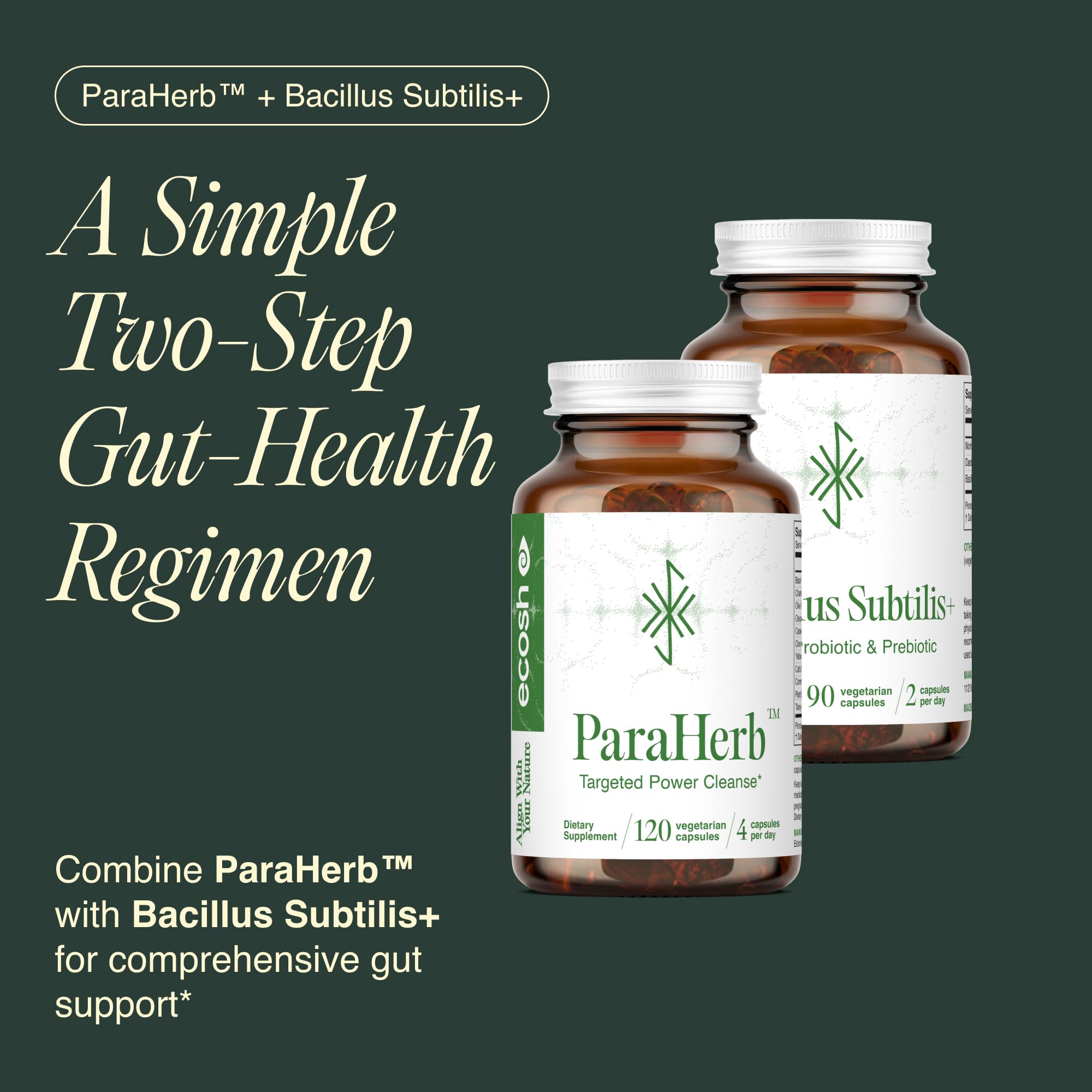 Ecosh Bacillus Subtilis Spore Based Probiotic Supplement for Balanced Belly — Amazon image 8