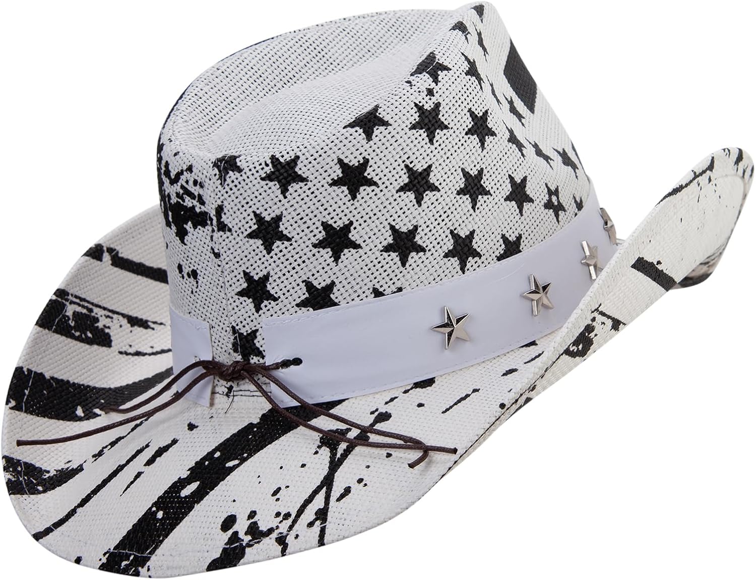e4Hats.com Western Toyo US Flag Cowboy Hat
