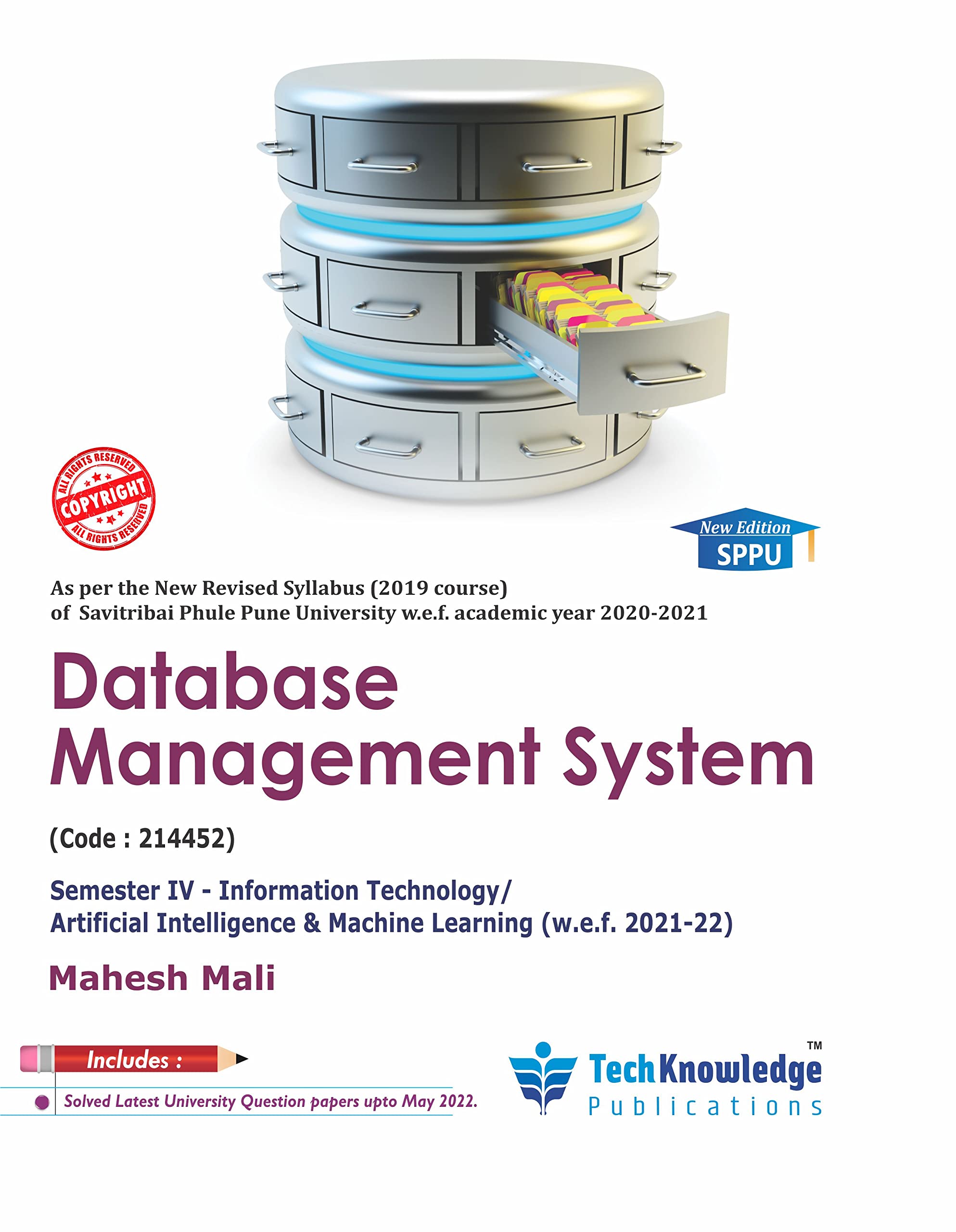 Buy Database Management System For SPPU B.E. IT & AIML Engineering Sem ...