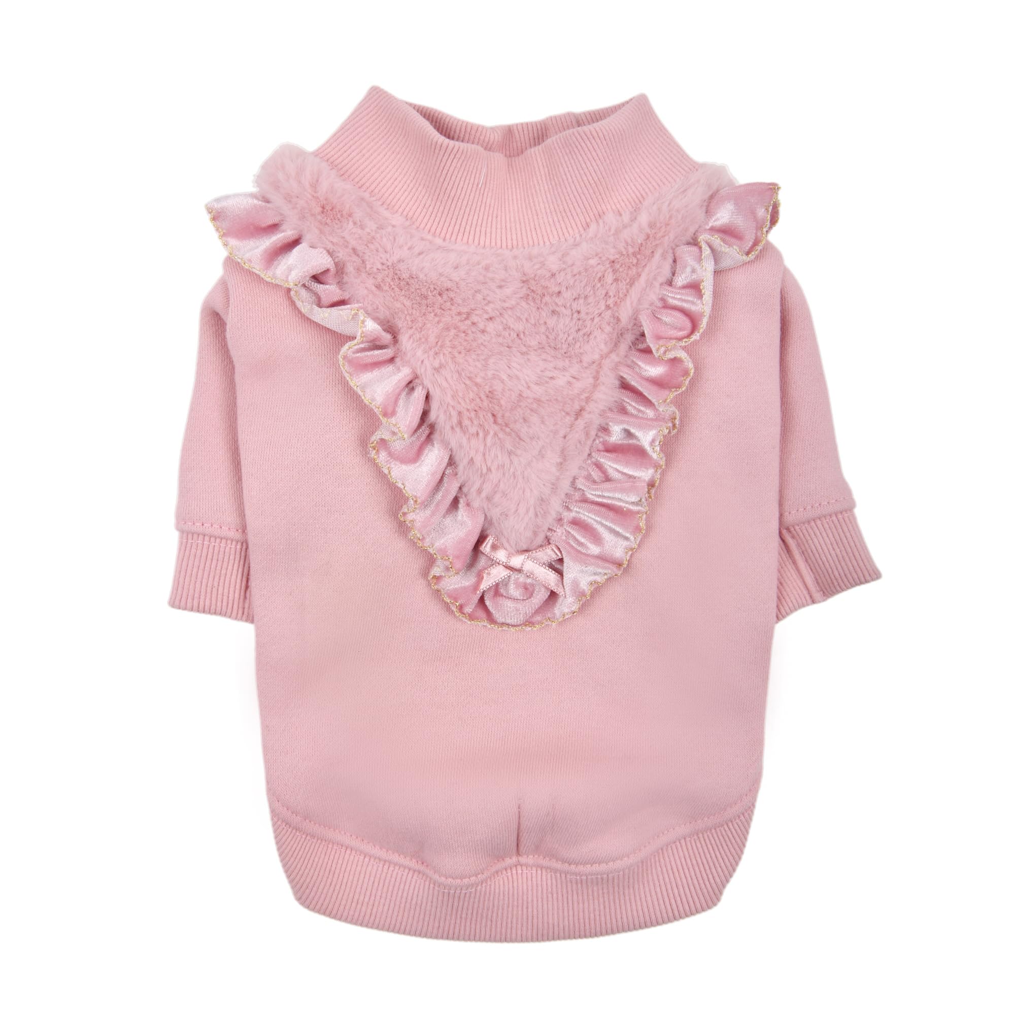 Chemise d'hiver pour petit chien Pinkaholic Elliana rose taille S