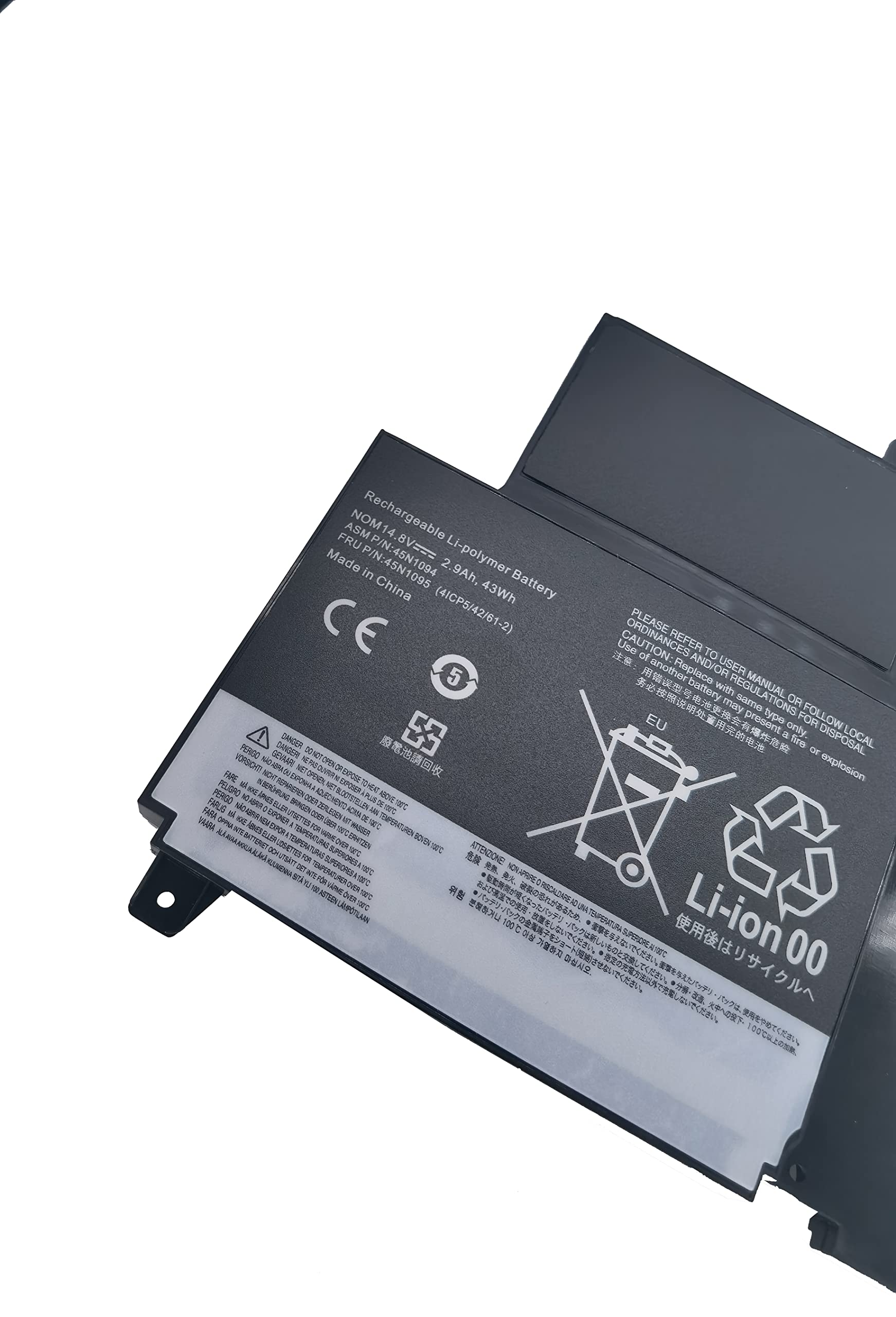 YKXC S230U Replacement Lapotp Battery Compatible with Lenovo ThinkPad S230u ThinkPad S230u Twist ThinkPad Edge S230u ASM P/N 45N1092 FRU P/N 45N1093 45N1094 45N1095 4ICP5/42/61-2 (14.8V 43Wh)