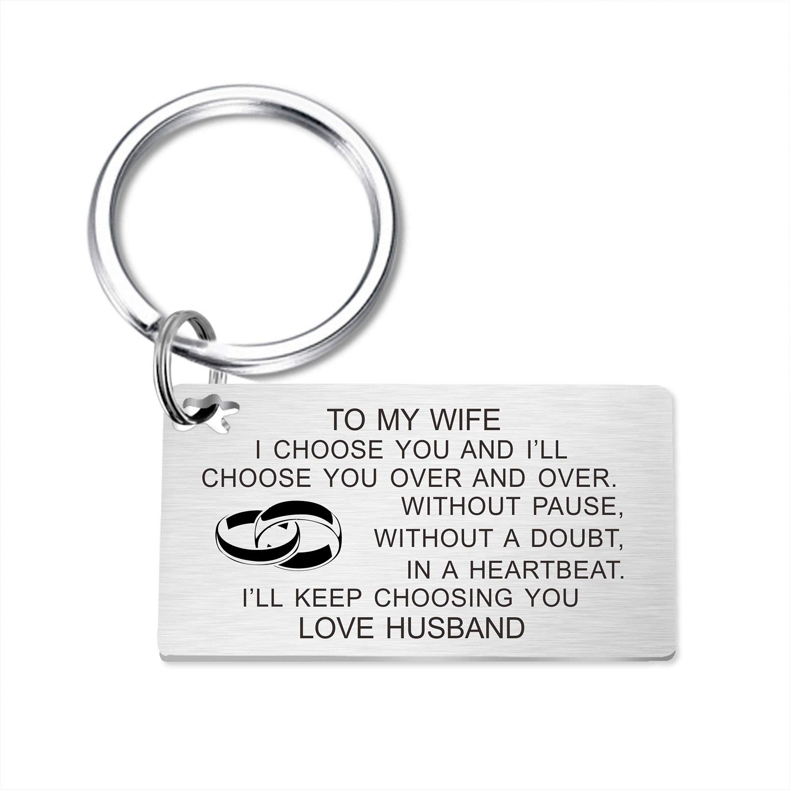 Anniversary Keychain Gift for Wife