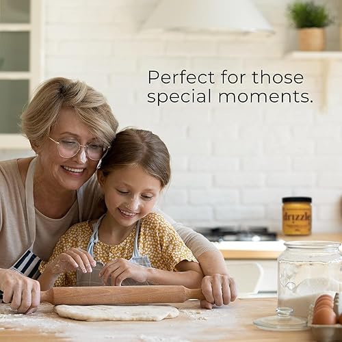 Miniatura 10 de Drizzle Golden Raw Honey - Sin filtrar y sin procesar, rica en nutrientes y enzimas beneficiosas, notas de diente de león, menta y caramelo, 100%