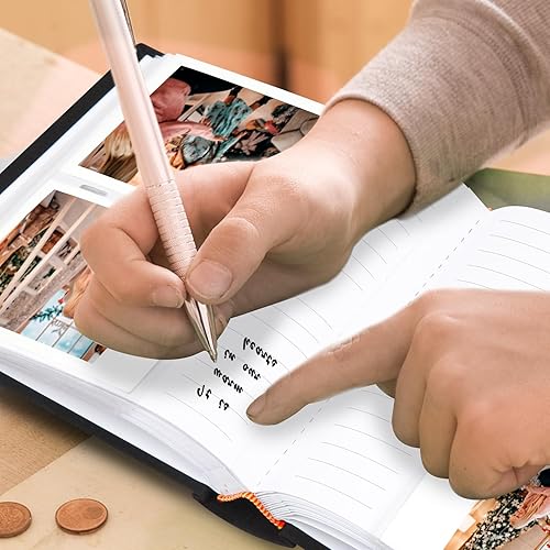 Miniatura 2 de Álbum de 120 fotos con áreas de notas para cámara Fujifilm Instax Wide 300, cubierta de lino, libro de fotos para Polaroid Now+NowI typeOneStep+600,