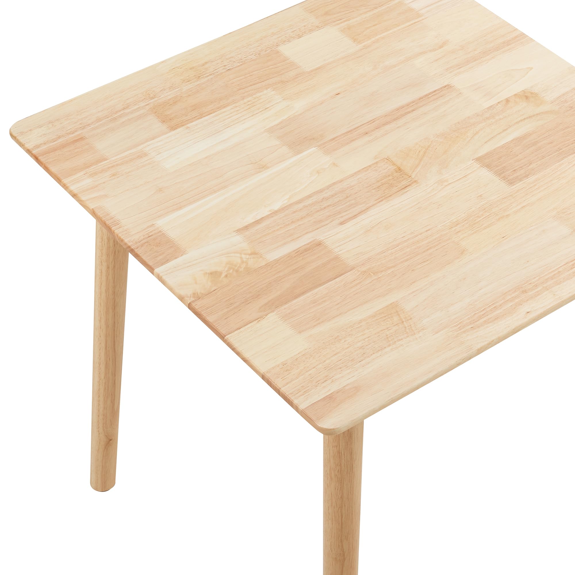 [en.casa] Stół do jadalni Klijori stół kuchenny dla 2-4 osób, 75 x 75 x 74 cm, stół do jadalni, kuchni, salonu, kwadratowy, drewno, naturalne