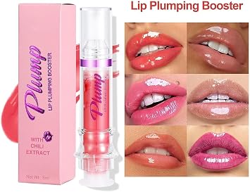 Lip PlumperPlumping Lip GlossLip Plumper GlossLip Plumping Booster GlossPlump and Pout Lip PlumperLong Lasting Moisturizing Shimmer Lip Plumper (2#)