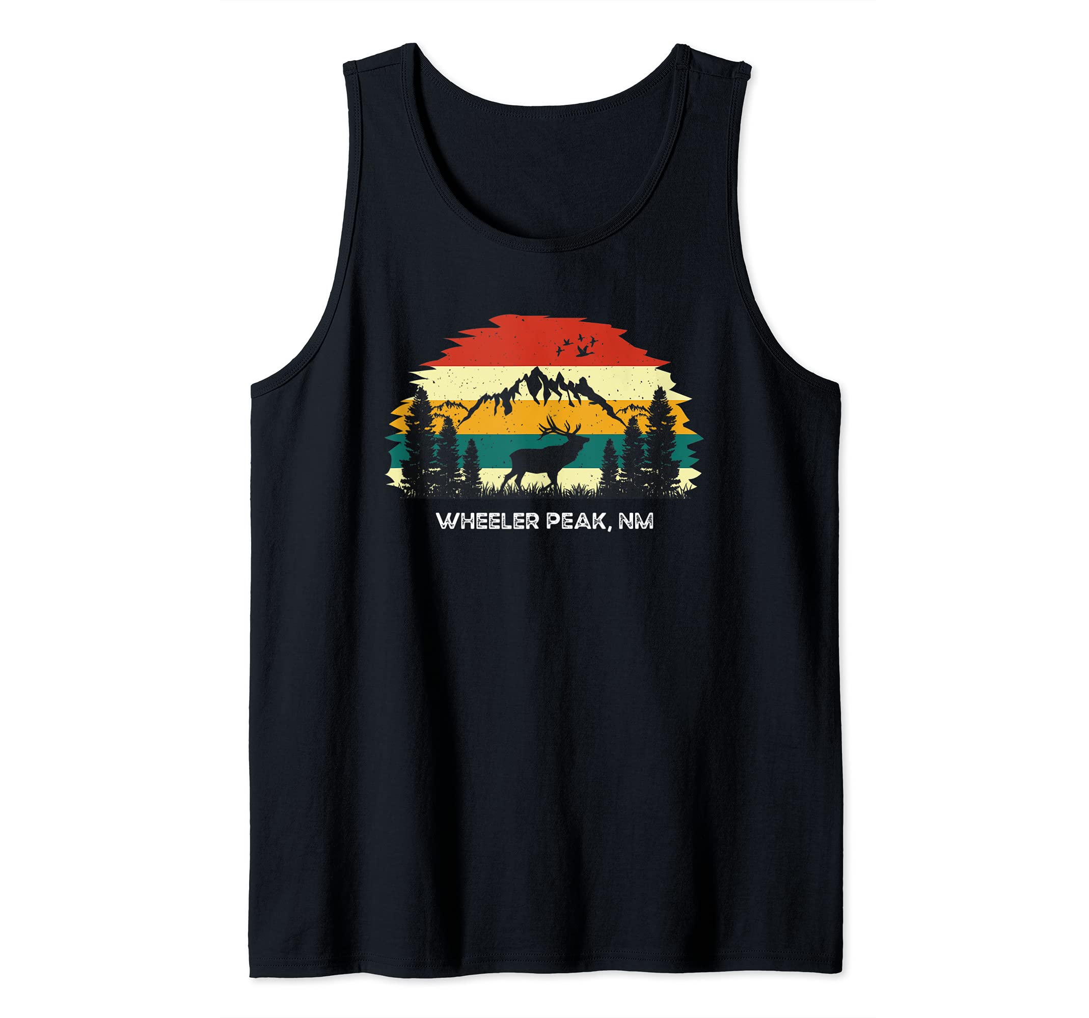 Wheeler Peak, NM mountain hiking nature outdoor camping Tank Top, Black, S