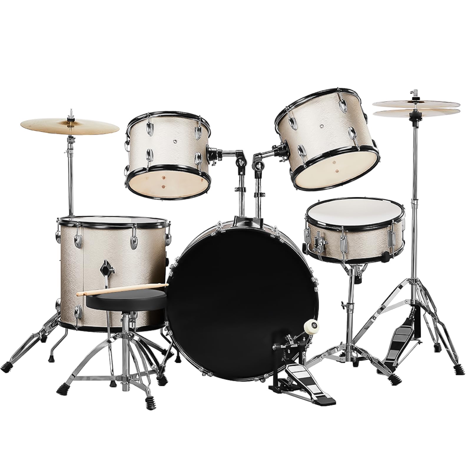 Amazon.com: Ktaxon 22 Inch Adult Drum Set, 5-Piece Full-Size Drums