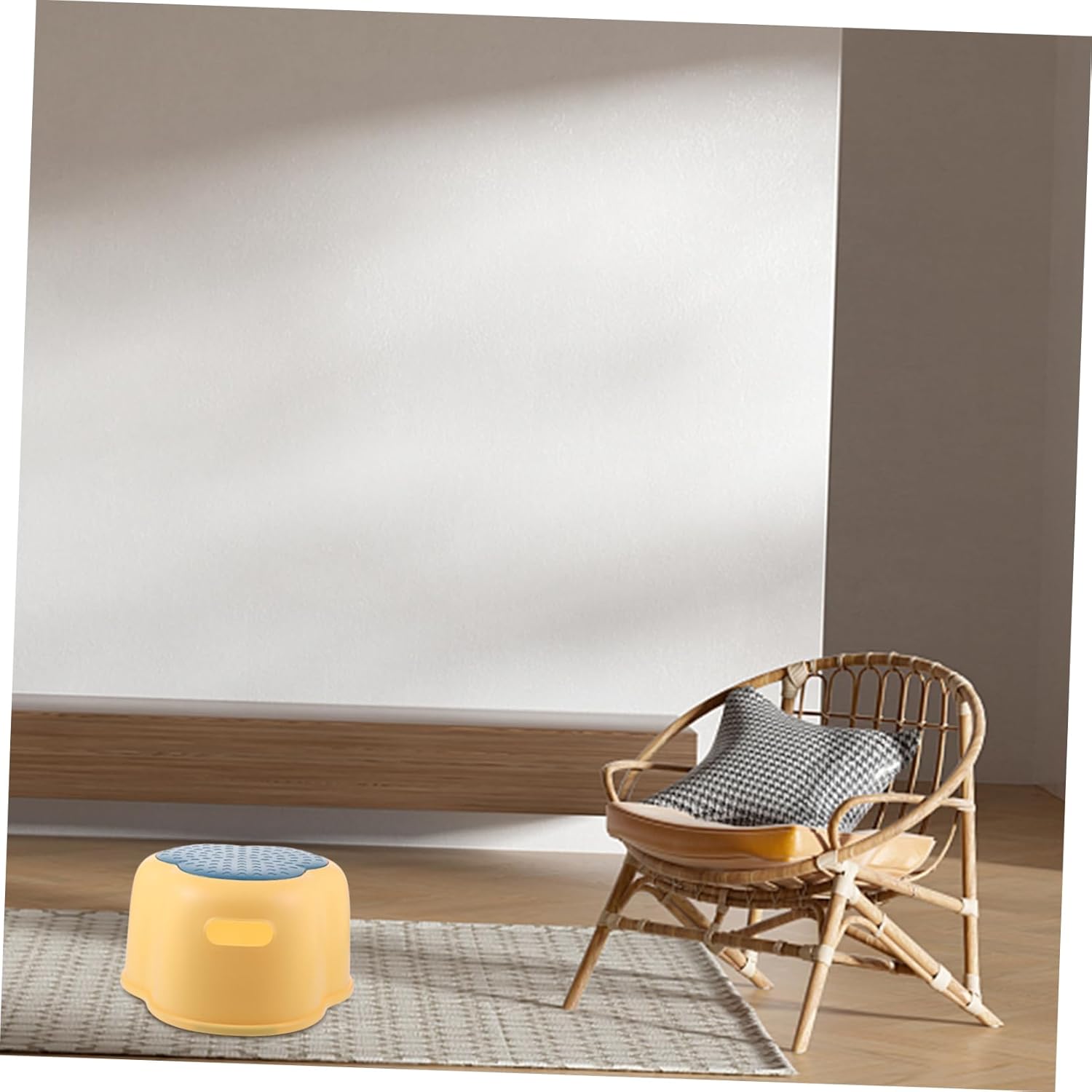 2pcs Child Footstool Handle Kids Stool for Bathroom Stackable Safe for Toddlers