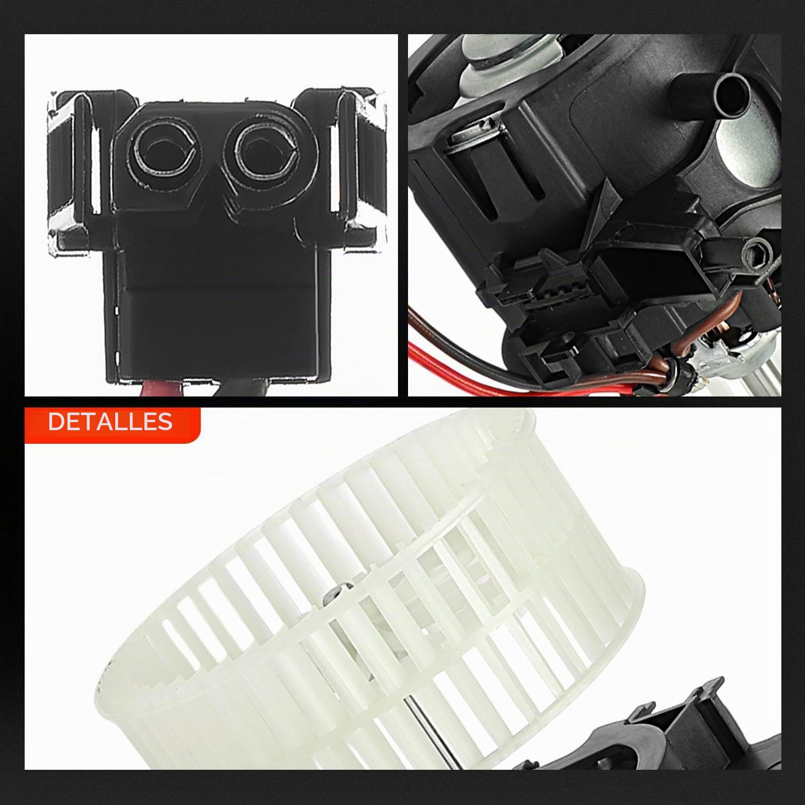 Frankberg Ventilador del calefactor motor del ventilador ventilador | Compatible con: Serie 6 Convertible E64, Serie 6 E63, Serie 5 E60, Serie 5 Touring E61