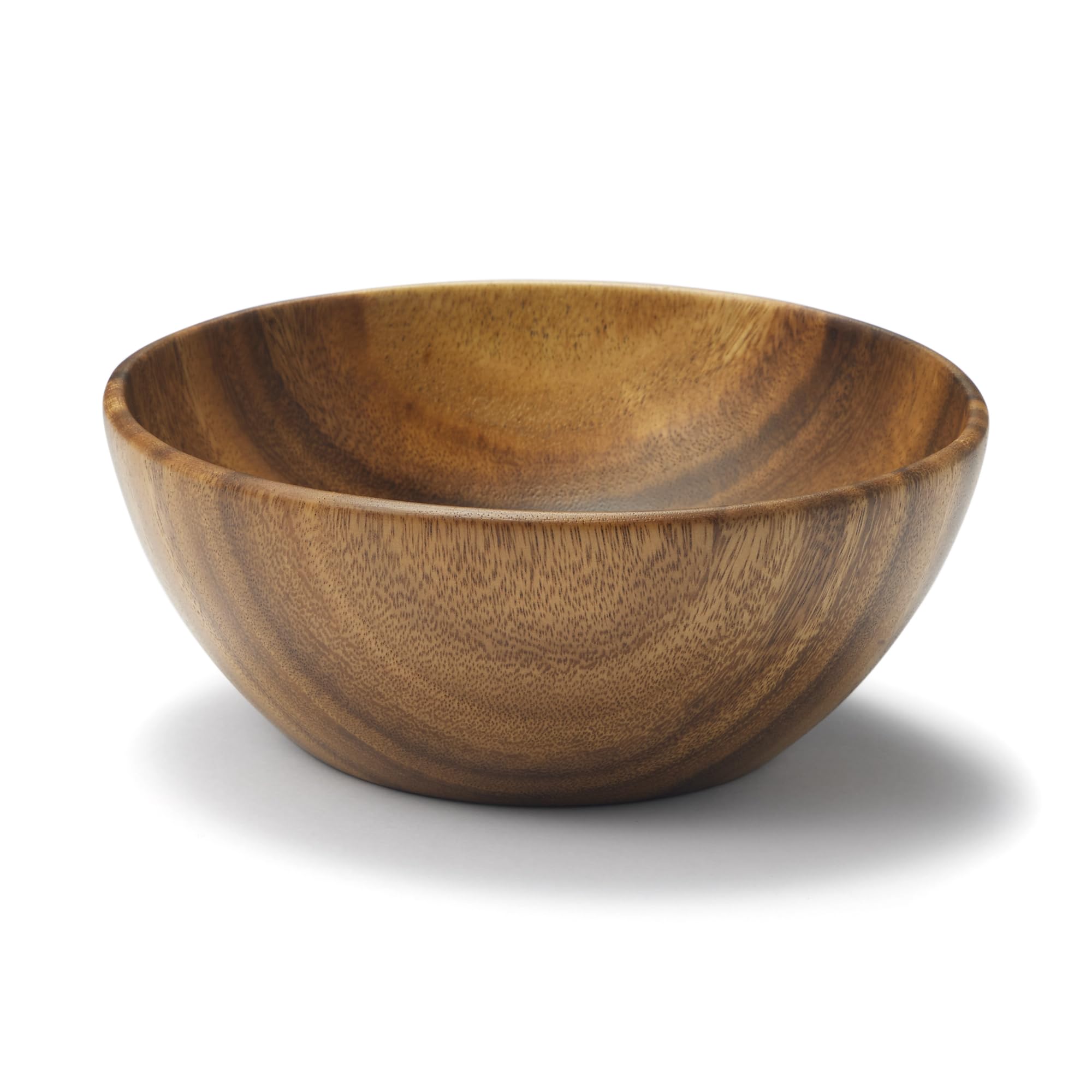 Acacia Wood Mixing Bowl with Lacquer Finish