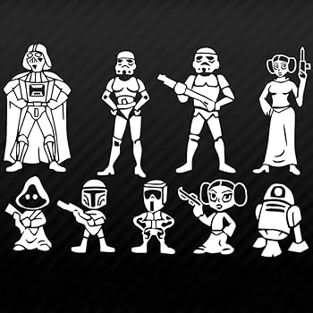 stormtrooper family car decal