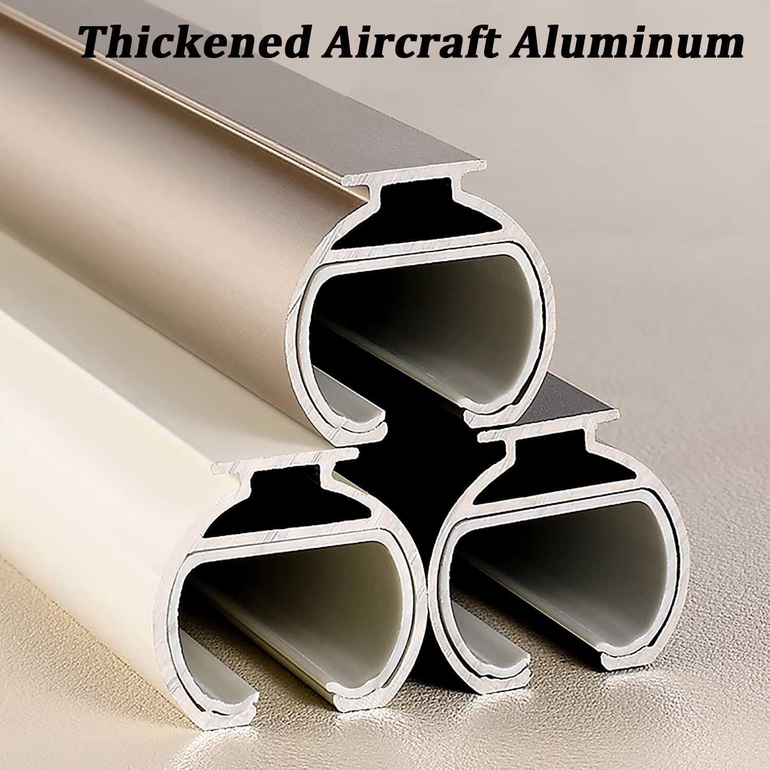 Heavy-Duty 18ft (5.5m) Roman Curtain Track System - White Wall-Mounted Curtain Rails for Living Room & Bedroom Privacy, Ideal for Open Spaces, Durable & Stylish