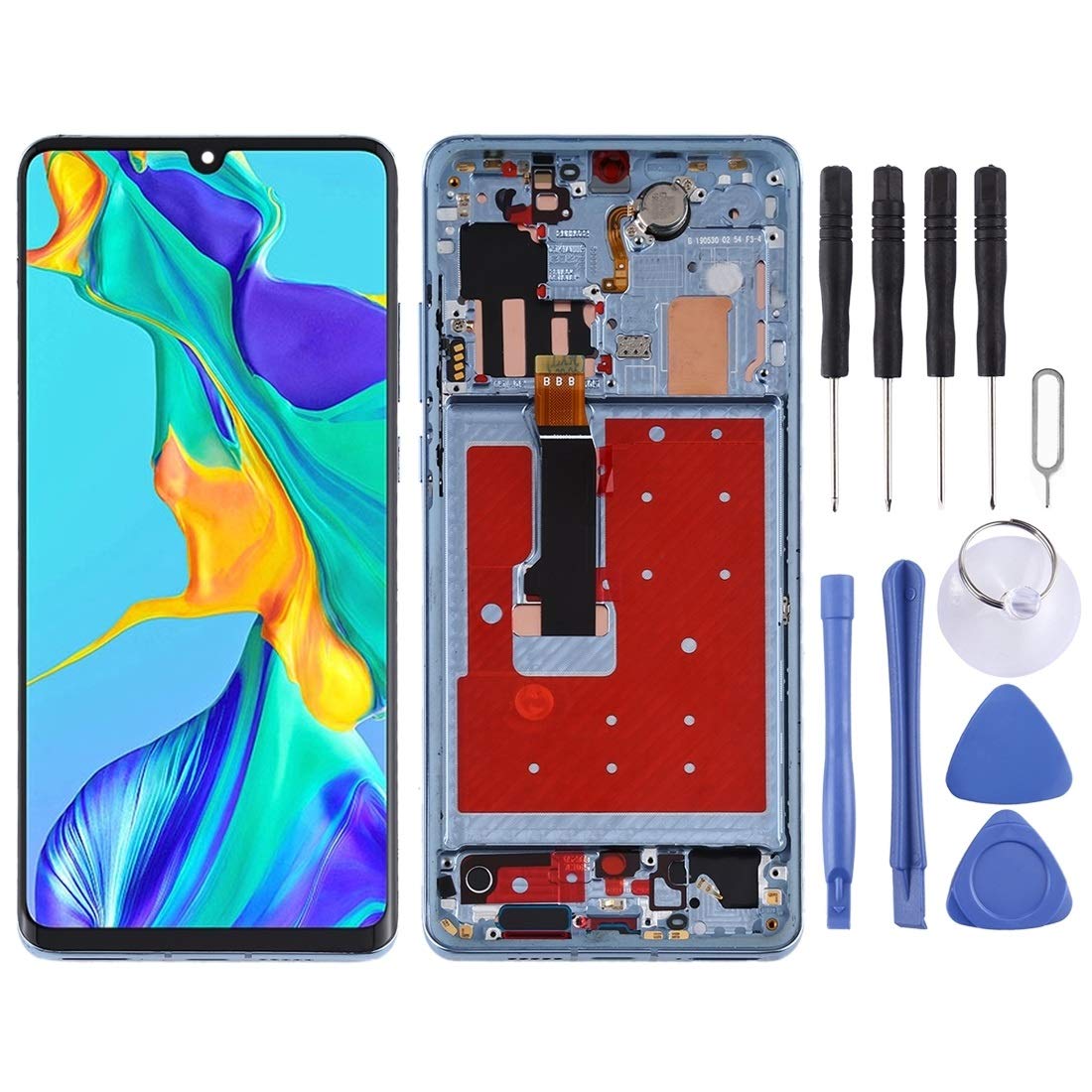 Écran LCD Huawei P30 Pro finition noir châssis premium assemblé - 7