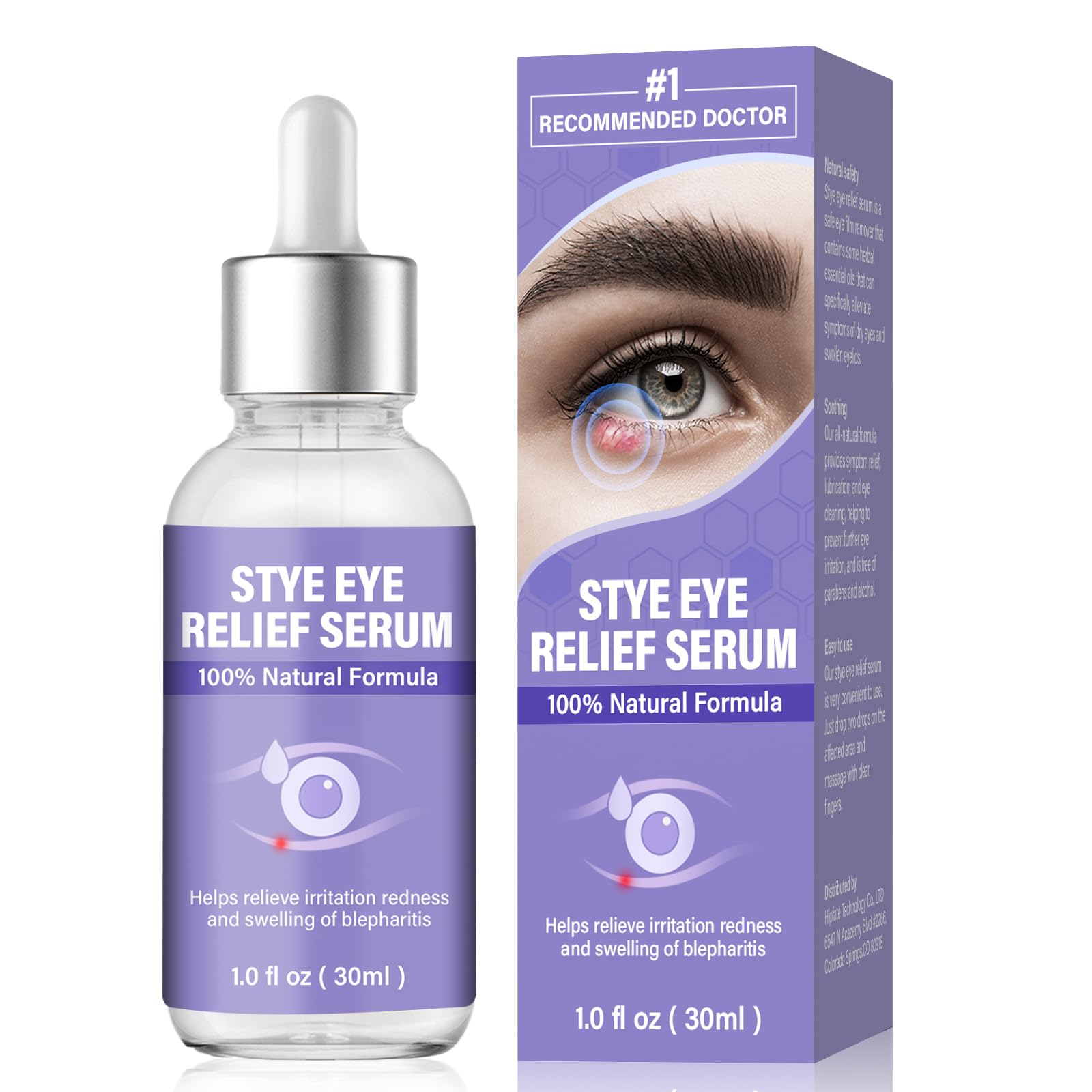 Stye Eye Treatment Eye Reflief Serum for Styes and Chalazions Natural Non-Irritating Fast-Acting Soothing and Restores Healthier Skin