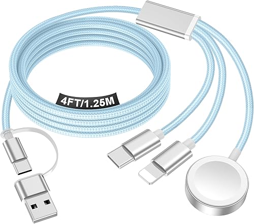 Miniatura 9 de Cargador magnético de carga rápida para Apple Watch, carga inalámbrica magnética compatible con iWatch Series Ultra/SE/11/10/9/8/7/6/5/4/-[3.3 pies]