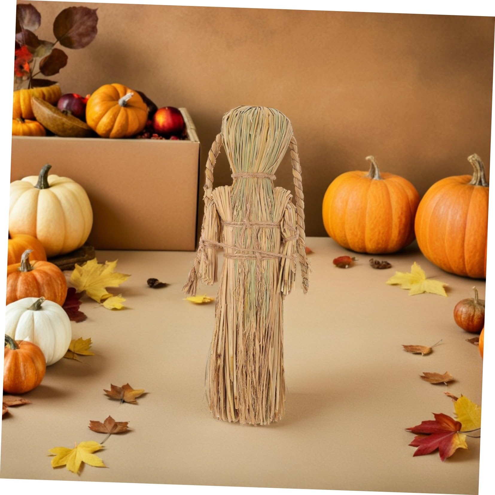 Toddmomy Herbst Vogelscheuche Gartendekoration Figur Wetterfest Außendekoration für Garten Terrasse Veranda Halloweenparty Deko