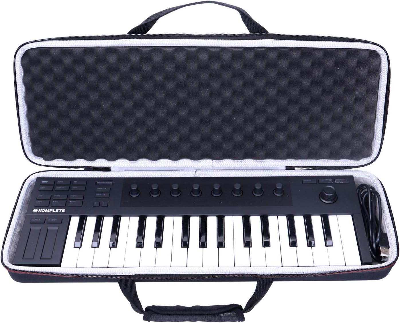 LTGEM EVA Hard Case for Native Instruments Komplete Kontrol M32 Controller Keyboard-Travel Protective Carrying Storage Bag