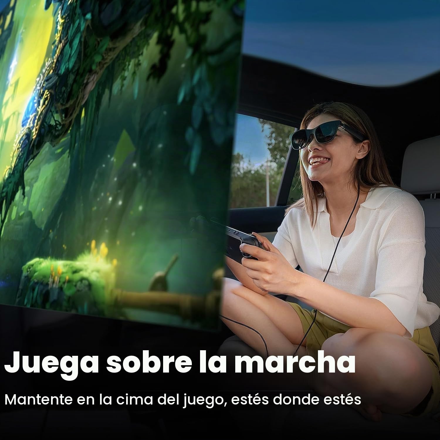 XREAL Beam, Convierte Contenido de Video en Increíbles Imágenes Espaciales en el Aire, con Conexión por Cable a Teléfonos Inteligentes, Consolas de Juego y Computadoras Personales