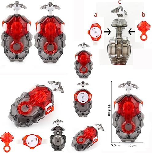 Miniatura 2 de Bay Blades para Bey Battle Booster B-131 Dread Dead Phoenix .0.at Burst Toy Starter Battling Tops Pack Gaming Top Toys con B-184 Bey Launcher LR