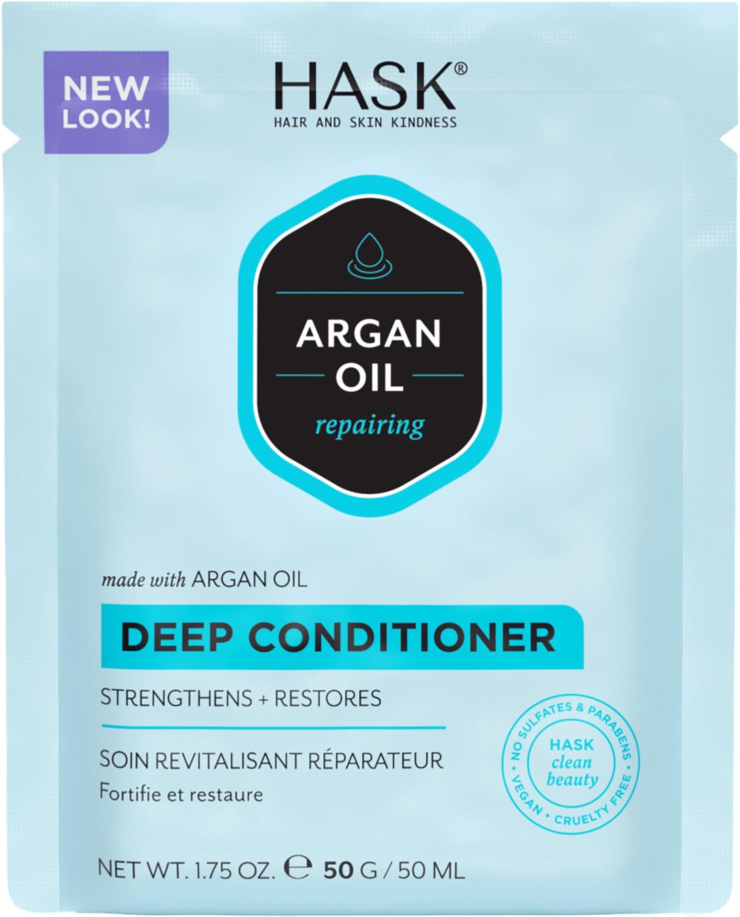 Hask Argan Oil Intense Deep Conditioning Hair Treatment, 50 G