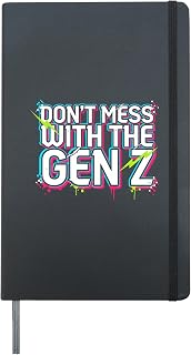 Don't Mess With The Gen Z Aesthetic Slang Viral - Hardcover Journal, Black